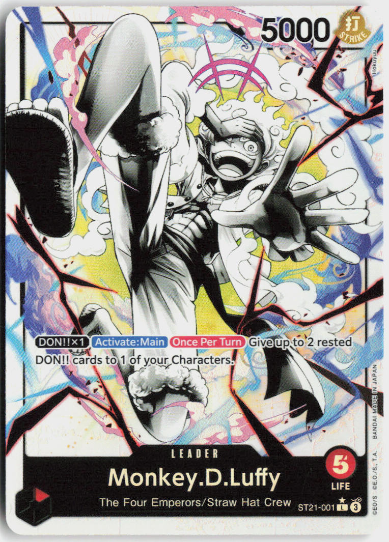 One Piece - Monkey.D.Luffy [Parallel Foil] ST21-001 - One Piece Starter Deck 21: Gear5 #ST21-001 - Near Mint - Holofoil