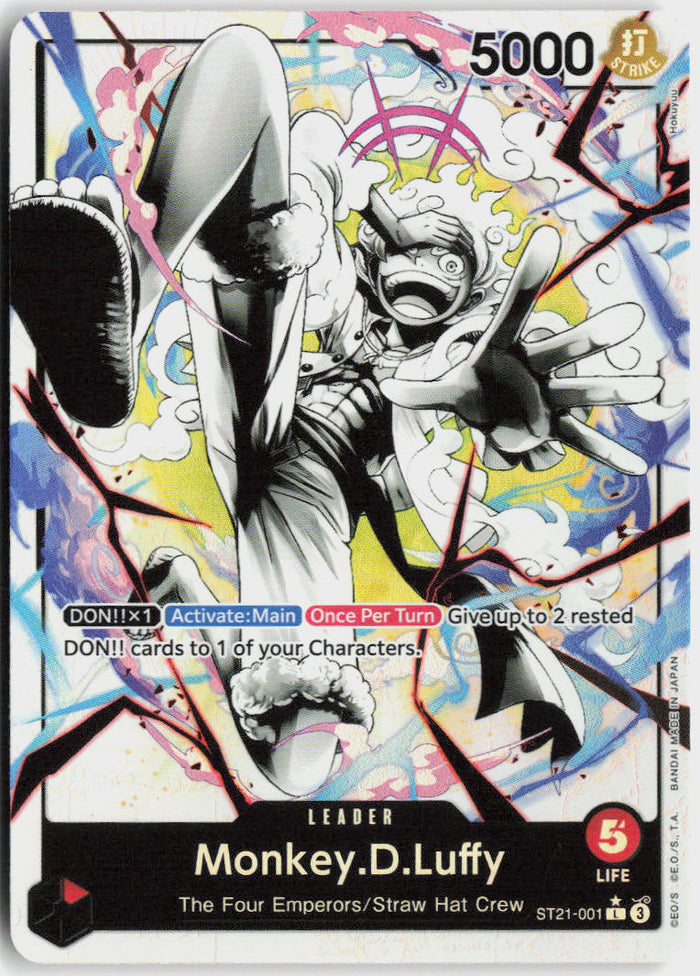 One Piece - Monkey.D.Luffy [Parallel Foil] ST21-001 - One Piece Starter Deck 21: Gear5 #ST21-001 - Near Mint - Holofoil