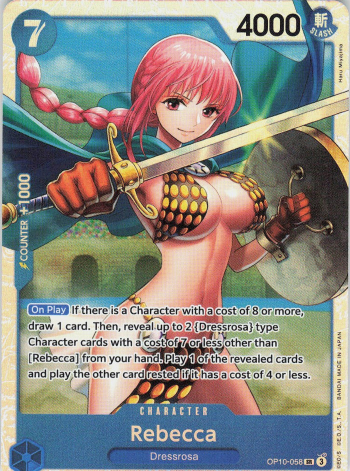 One Piece - Rebecca OP10-058 - One Piece Royal Blood #OP10-058 - Near Mint - Holofoil