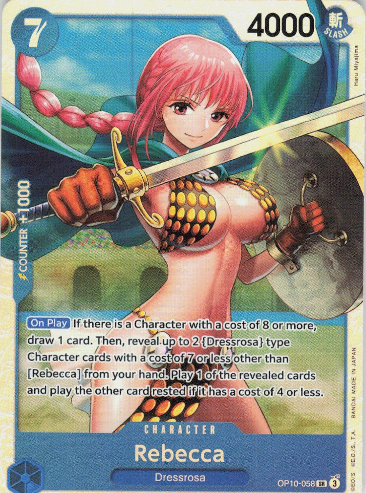 One Piece - Rebecca OP10-058 - One Piece Royal Blood #OP10-058/3 - Near Mint - Holofoil