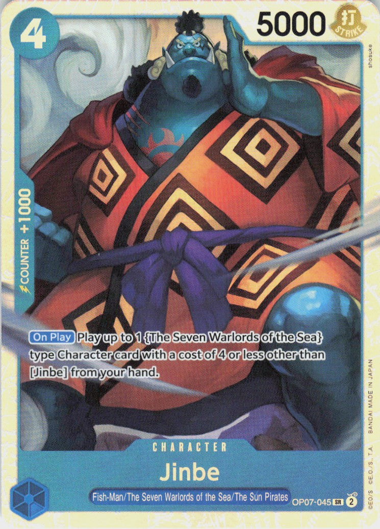 One Piece - Jinbe OP07-045 - One Piece 500 Years in the Future #OP07-045 - Near Mint - Holofoil