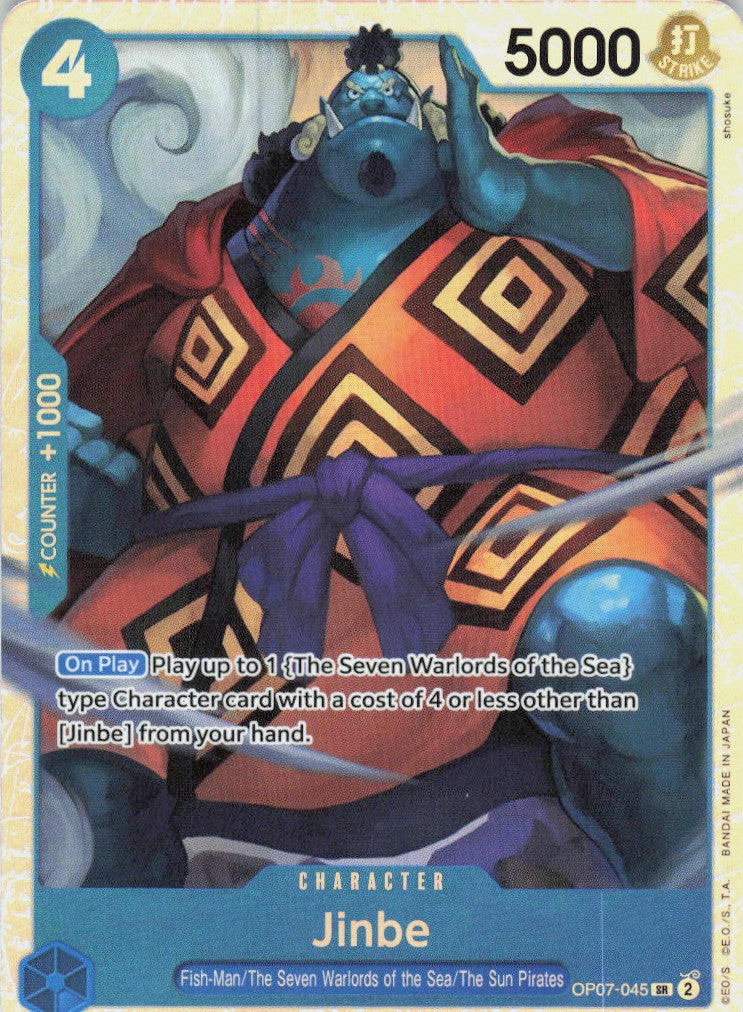 One Piece - Jinbe OP07-045 - One Piece 500 Years in the Future #OP07-045/127 - Near Mint - Holofoil