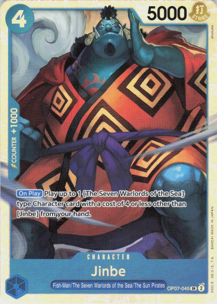 One Piece - Jinbe OP07-045 - One Piece 500 Years in the Future #OP07-045 - Near Mint - Holofoil