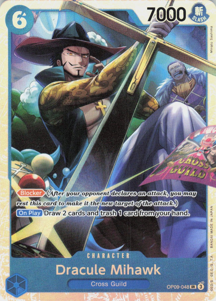 One Piece - Dracule Mihawk [Foil] OP09-048 - One Piece Emperors in the New World #OP09-048 - Near Mint - Holofoil