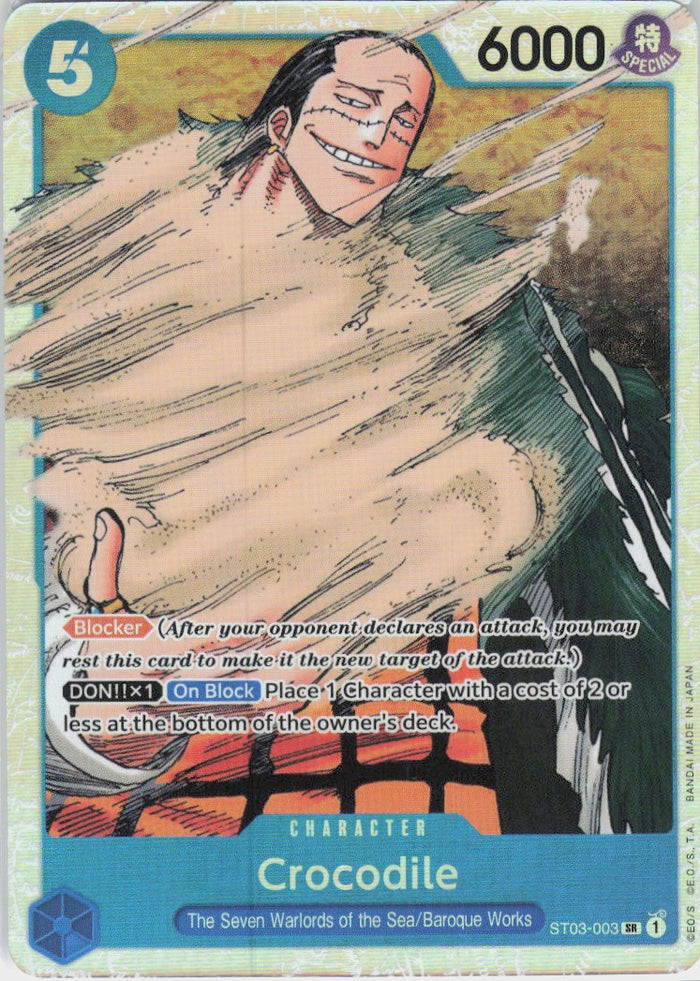 One Piece - Crocodile & Mihawk ST25-003 - One Piece Starter Deck 25: Blue Buggy #ST03-003 - Near Mint - Holofoil