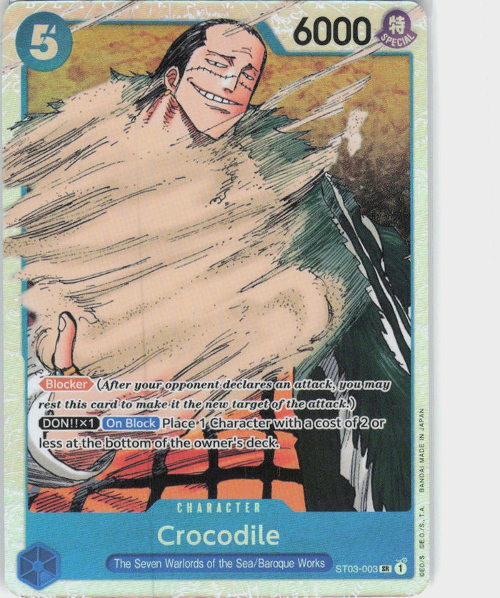 One Piece - Crocodile & Mihawk ST25-003 - One Piece Starter Deck 25: Blue Buggy #ST03-003 - Near Mint - Holofoil