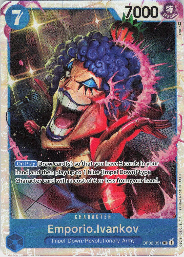 One Piece - Emporio.Ivankov OP02-051 - One Piece Paramount War #OP02-051 - Near Mint - Holofoil
