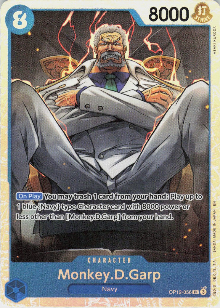 One Piece - Monkey.D.Garp OP12-056 - One Piece Legacy of the Master #OP12-056 - Near Mint - Holofoil