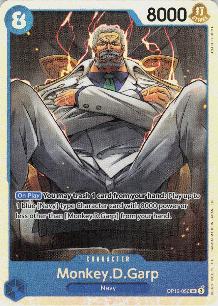 One Piece - Monkey.D.Garp OP12-056 - One Piece Legacy of the Master #OP12-056 - Near Mint - Holofoil