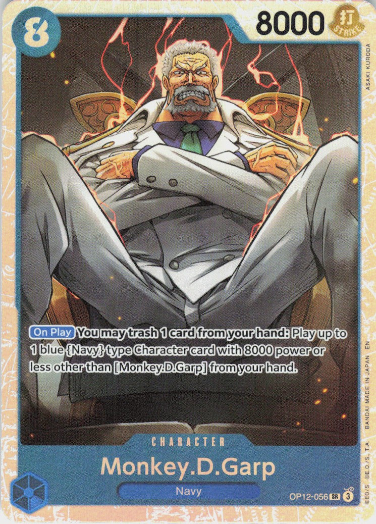 One Piece - Monkey.D.Garp OP12-056 - One Piece Legacy of the Master #OP12-056 - Near Mint - Holofoil