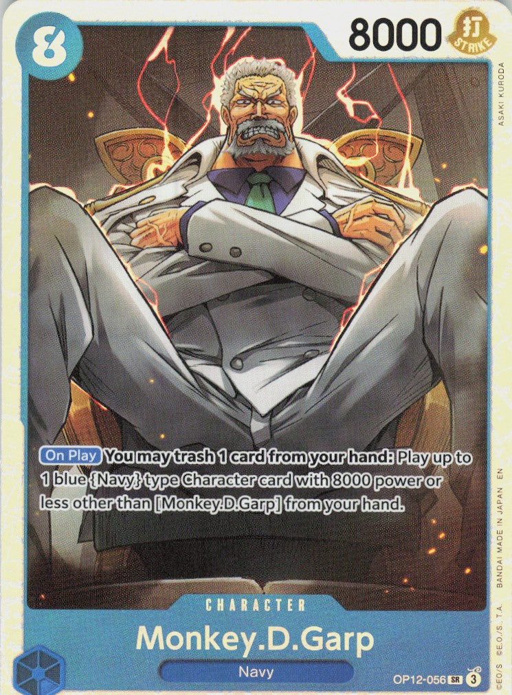 One Piece - Monkey.D.Garp OP12-056 - One Piece Legacy of the Master #OP12-056 - Near Mint - Holofoil