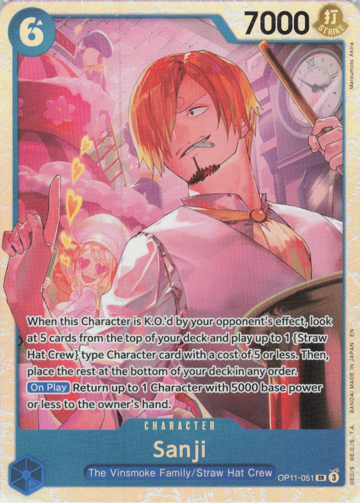 One Piece - Sanji OP11-051 - One Piece Fist of Divine Speed #OP11-051 - Near Mint - Standard / Non-SP