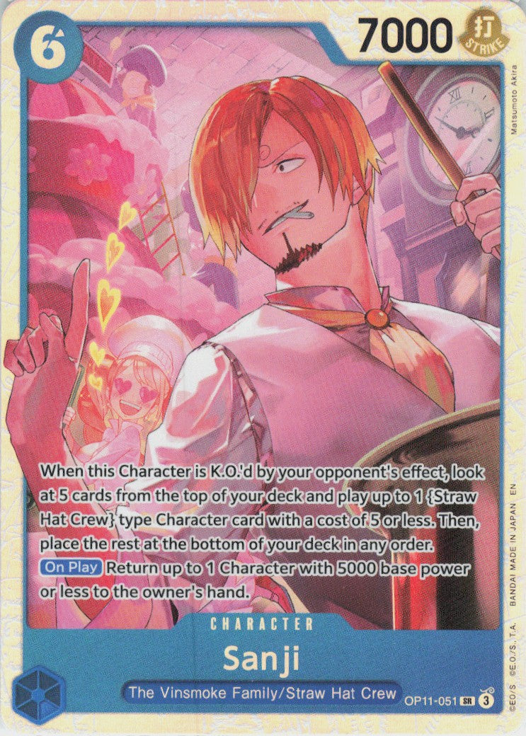 One Piece - Sanji OP11-051 - One Piece Fist of Divine Speed #OP11-051 - Near Mint - Standard / Non-SP