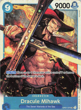 One Piece - Dracule Mihawk OP01-070 - One Piece Romance Dawn #OP01-070 - Near Mint - Standard / Non-SP