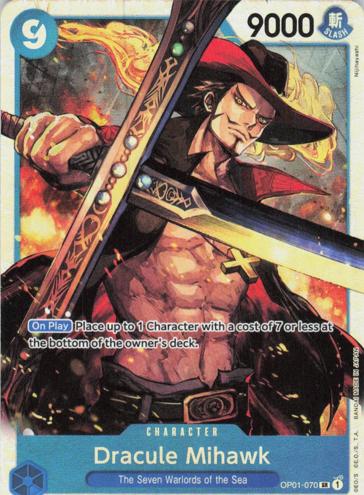 One Piece - Dracule Mihawk OP01-070 - One Piece Romance Dawn #OP01-070 - Near Mint - Standard / Non-SP