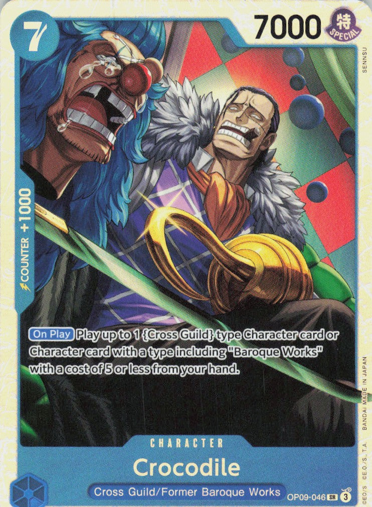 One Piece - Crocodile [Foil] OP09-046 - One Piece Emperors in the New World #OP09-046 - Near Mint - Standard / Non-SP
