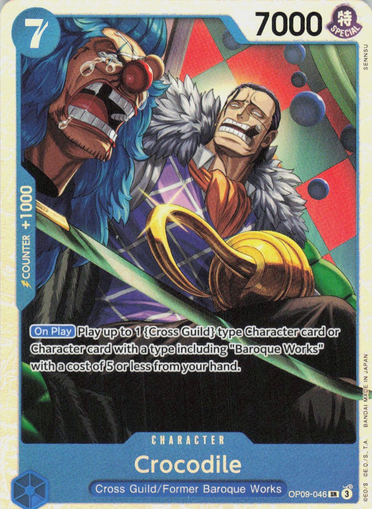 One Piece - Crocodile [Foil] OP09-046 - One Piece Emperors in the New World #OP09-046 - Near Mint - Standard / Non-SP