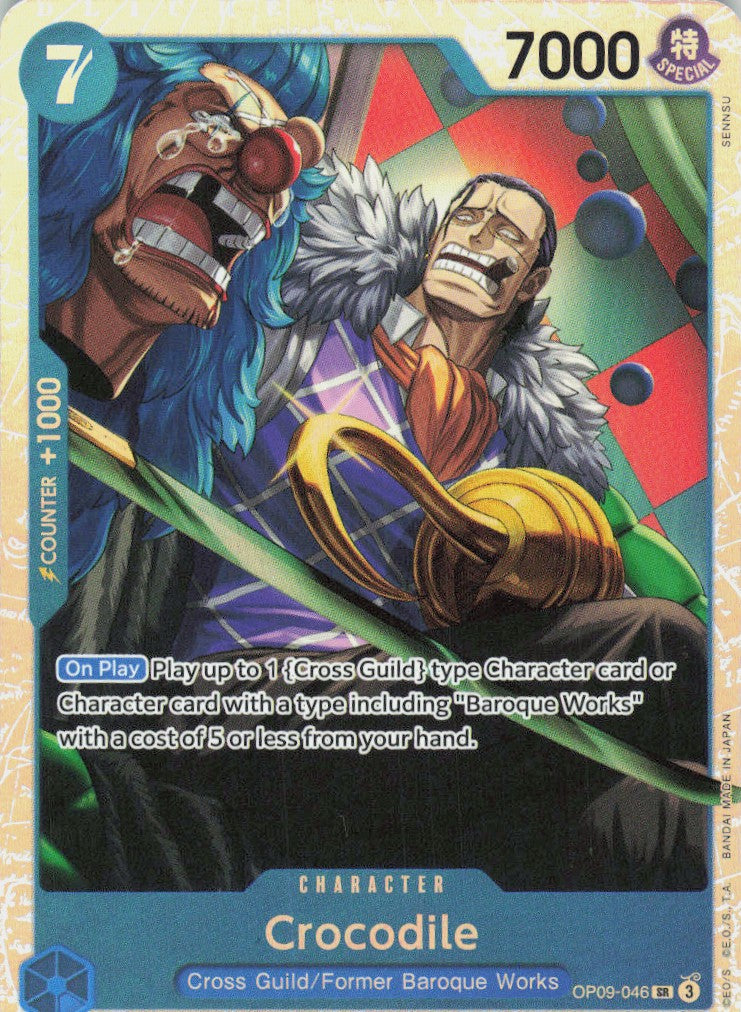 One Piece - Crocodile [Foil] OP09-046 - One Piece Emperors in the New World #OP09-046 - Near Mint - Standard / Non-SP