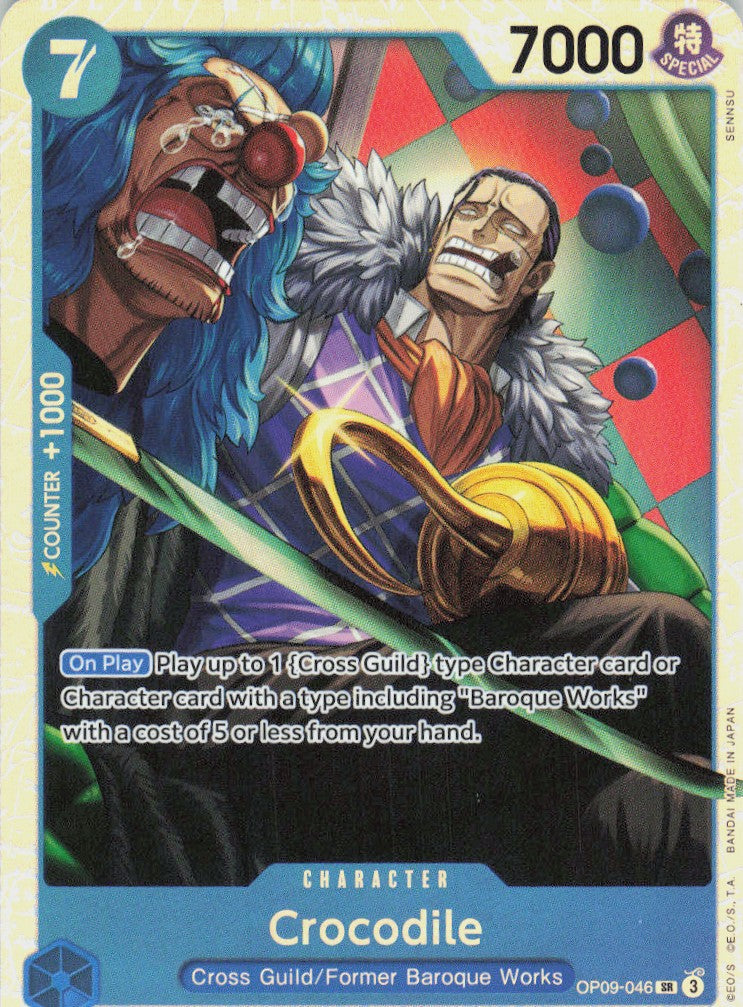 One Piece - Crocodile [Foil] OP09-046 - One Piece Emperors in the New World #OP09-046 - Near Mint - Standard / Non-SP