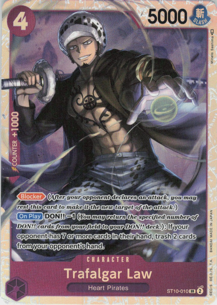 One Piece - Trafalgar Law ST10-010 - One Piece Ultra Deck: The Three Captains #ST10-010 - Near Mint - Standard / Non-SP