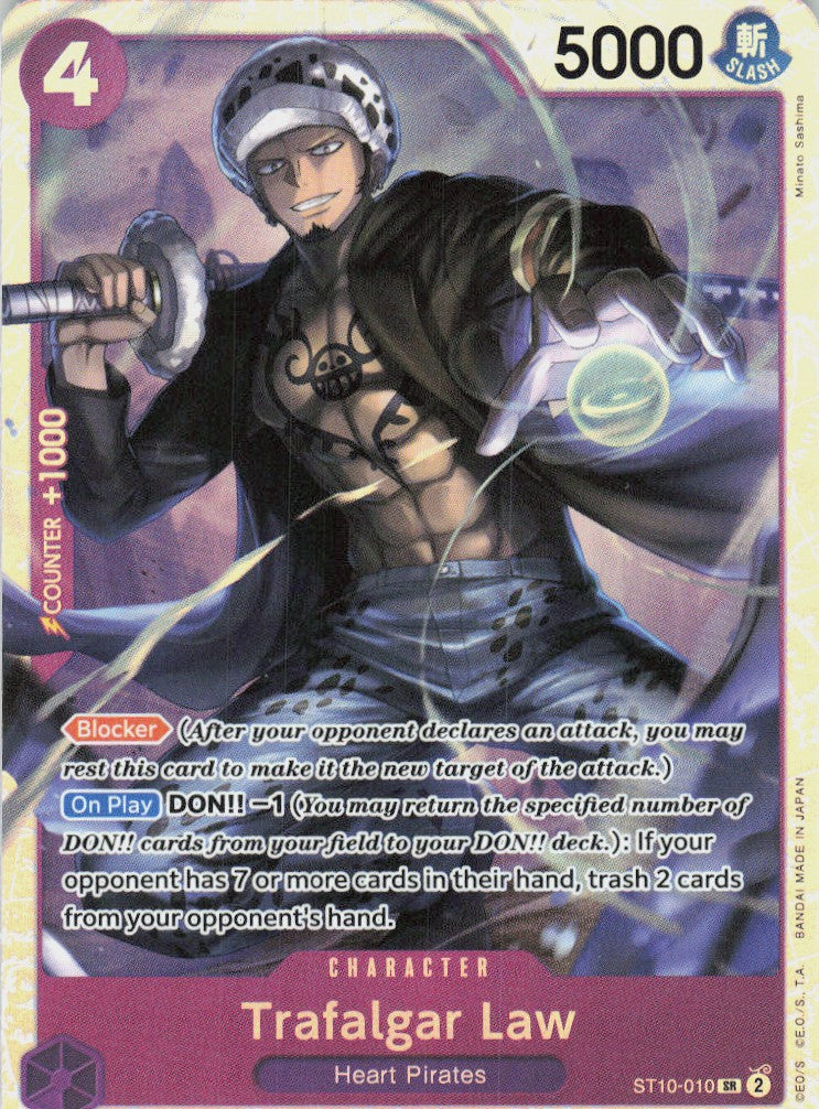 One Piece - Trafalgar Law ST10-010 - One Piece Ultra Deck: The Three Captains #ST10-010 - Near Mint - Standard / Non-SP