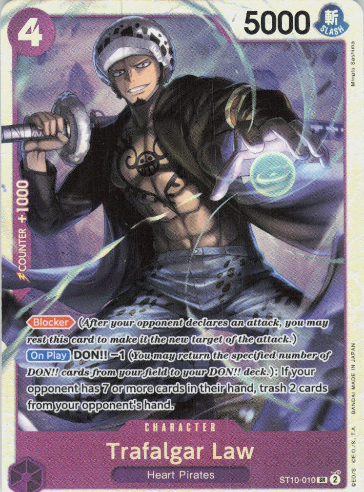 One Piece - Trafalgar Law ST10-010 - One Piece Ultra Deck: The Three Captains #ST10-010/2 - Near Mint - Standard / Non-SP