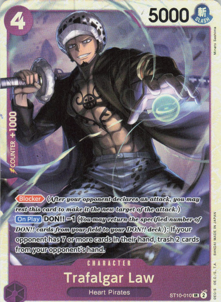One Piece - Trafalgar Law ST10-010 - One Piece Ultra Deck: The Three Captains #ST10-010/2 - Near Mint - Standard / Non-SP