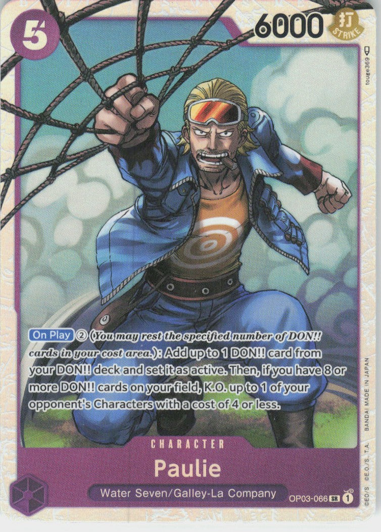 One Piece - Paulie OP03-066 - One Piece Pillars of Strength #OP03-066 - Near Mint - Standard / Non-SP
