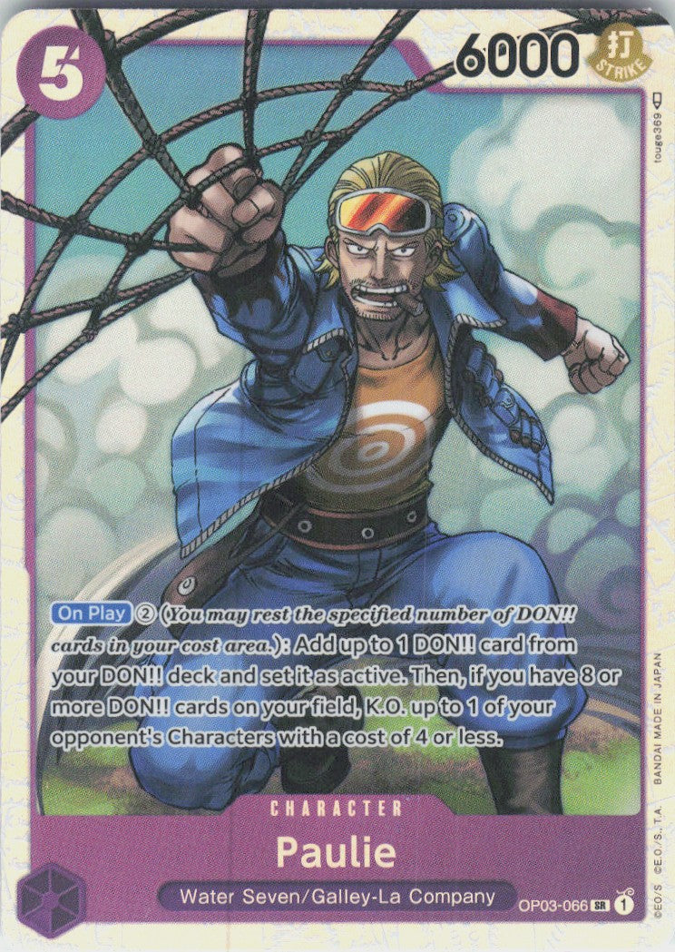 One Piece - Paulie OP03-066 - One Piece Pillars of Strength #OP03-066 - Near Mint - Standard / Non-SP