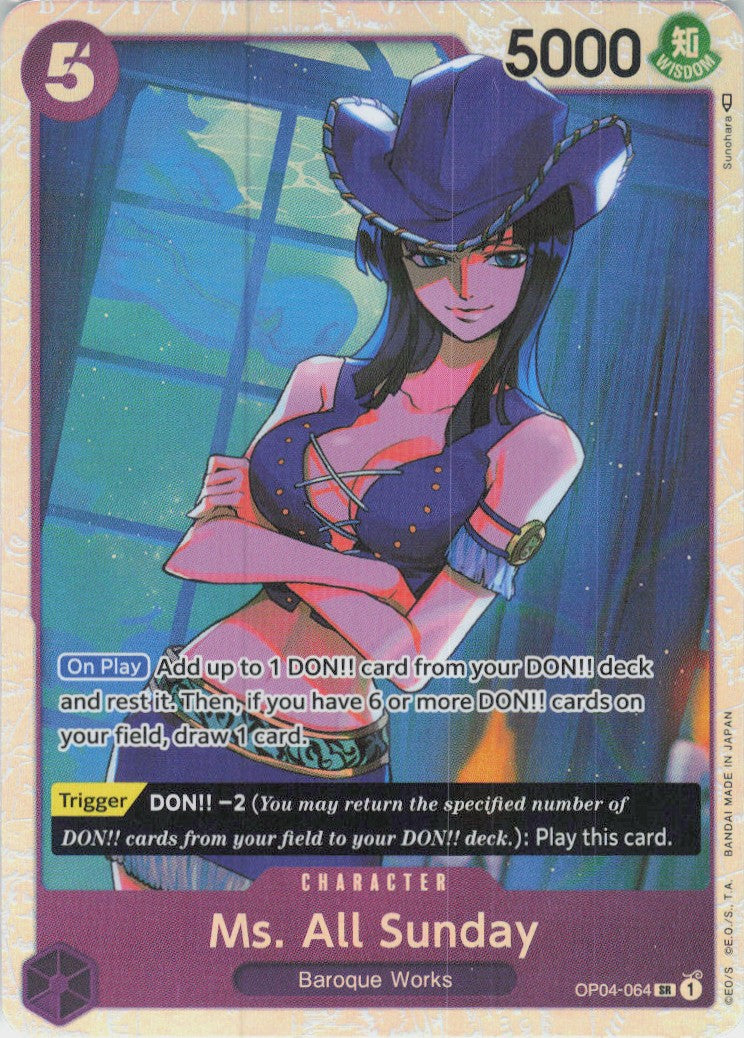 One Piece - Ms. All Sunday OP04-064 - One Piece Kingdoms of Intrigue #OP04-064 - Near Mint - Standard / Non-SP