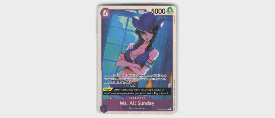 One Piece - Ms. All Sunday OP04-064 - One Piece Kingdoms of Intrigue #OP04-064 - Near Mint - Standard / Non-SP