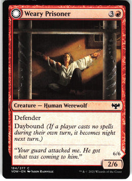 Weary Prisoner // Wrathful Jailbreaker #184 NM