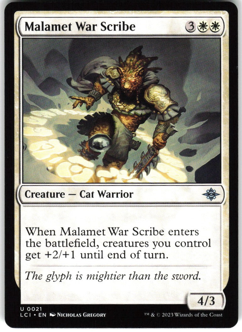 Malamet War Scribe #21 NM