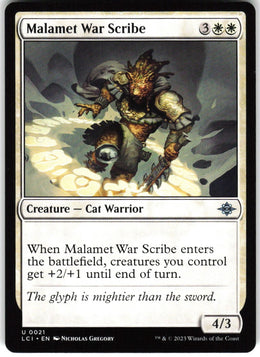 Malamet War Scribe #21 NM