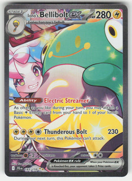 Iono's Bellibolt ex #183/159 Journey Together Pokemon Holofoil English
