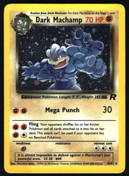 Dark Machamp #10/82 Team Rocket Pokemon Holofoil English