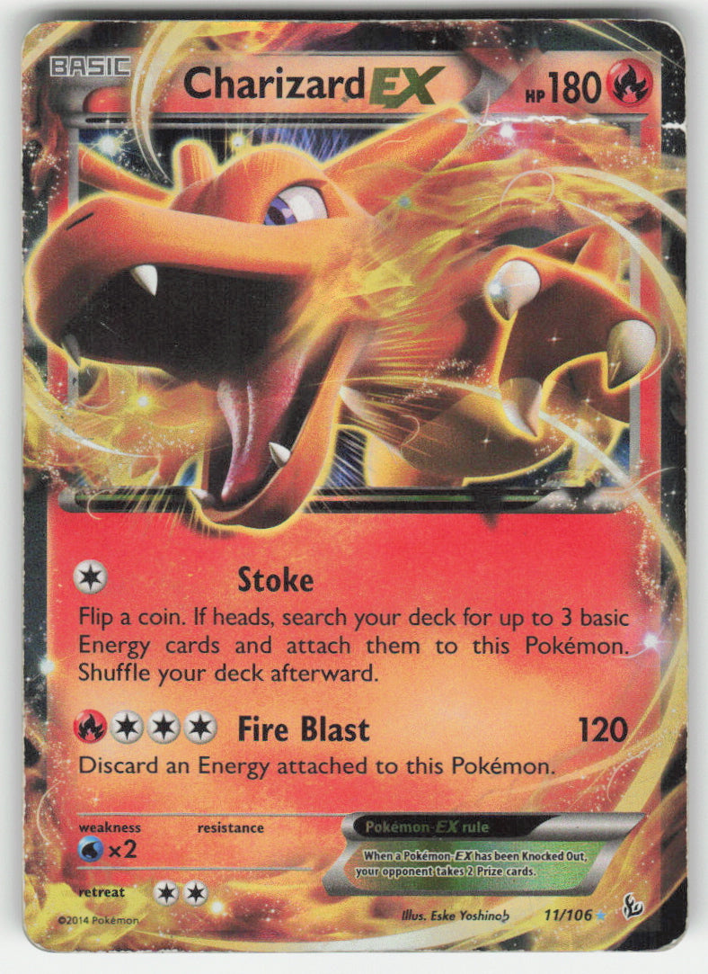 Charizard EX #11/106 Flashfire Pokemon Non-Foil English