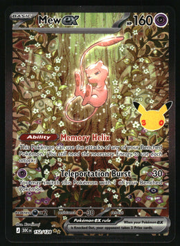 Mew ex #152/128 30th Celebration Pokemon Holofoil English