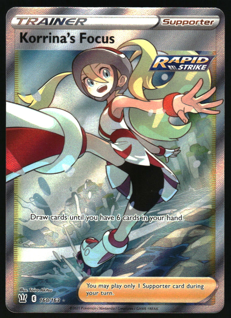 Korrina's Focus #160/163 Battle Styles Pokemon Holofoil English