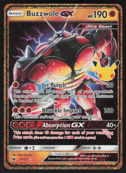 Buzzwole-GX #57/111 30th Celebration: Classic Collection Pokemon Holofoil