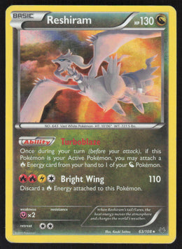 Reshiram #63/108 Holofoil