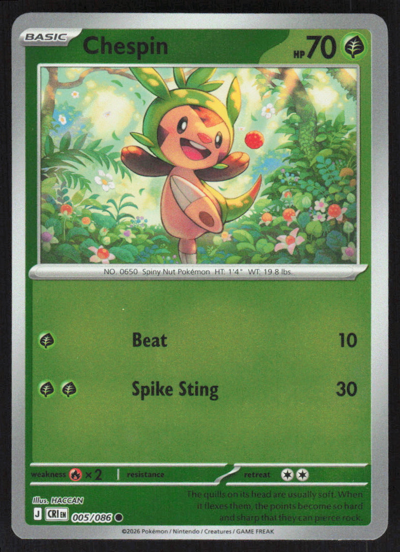 Chespin #5/86 Non-Foil