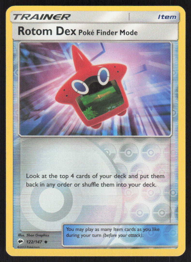 Rotom Dex Poké Finder Mode #122/147 Holofoil