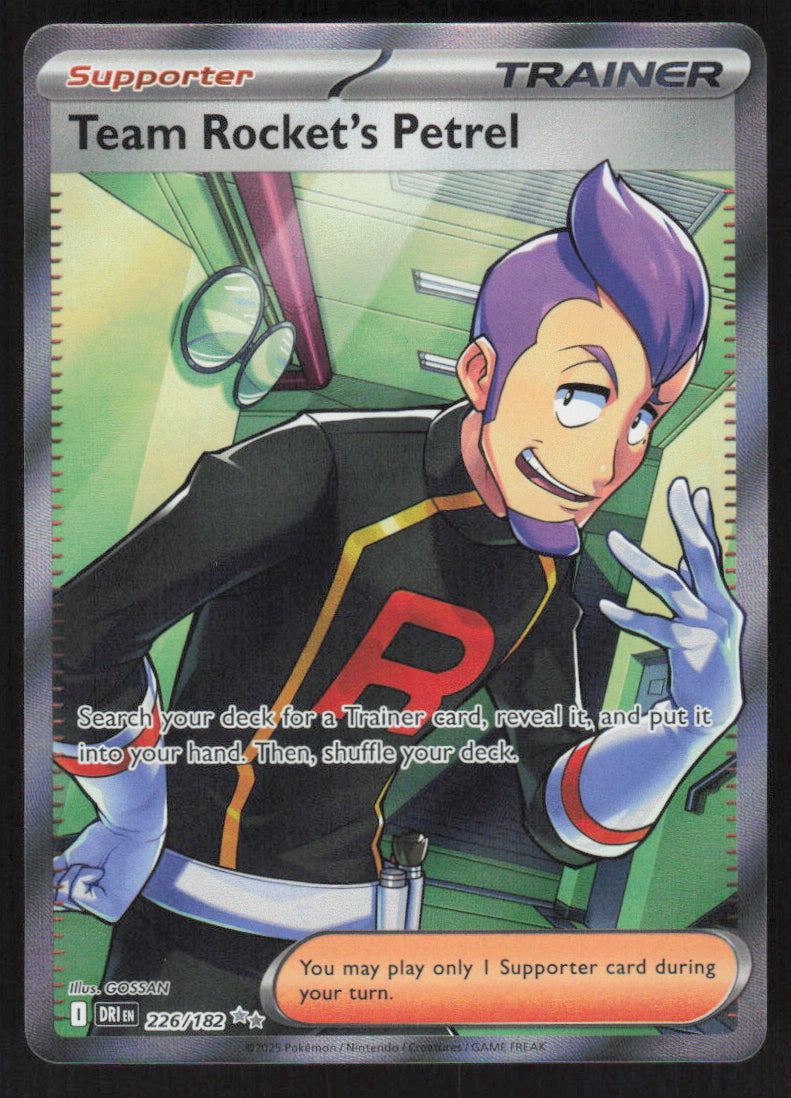 Team Rocket's Petrel #226/182 Holofoil