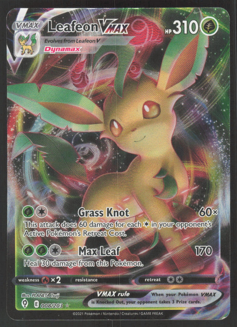 Leafeon VMAX #8/203 Holofoil