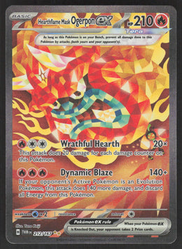 Hearthflame Mask Ogerpon ex #212/167 Holofoil