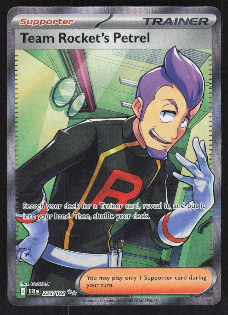 Team Rocket's Petrel #226/182 Holofoil