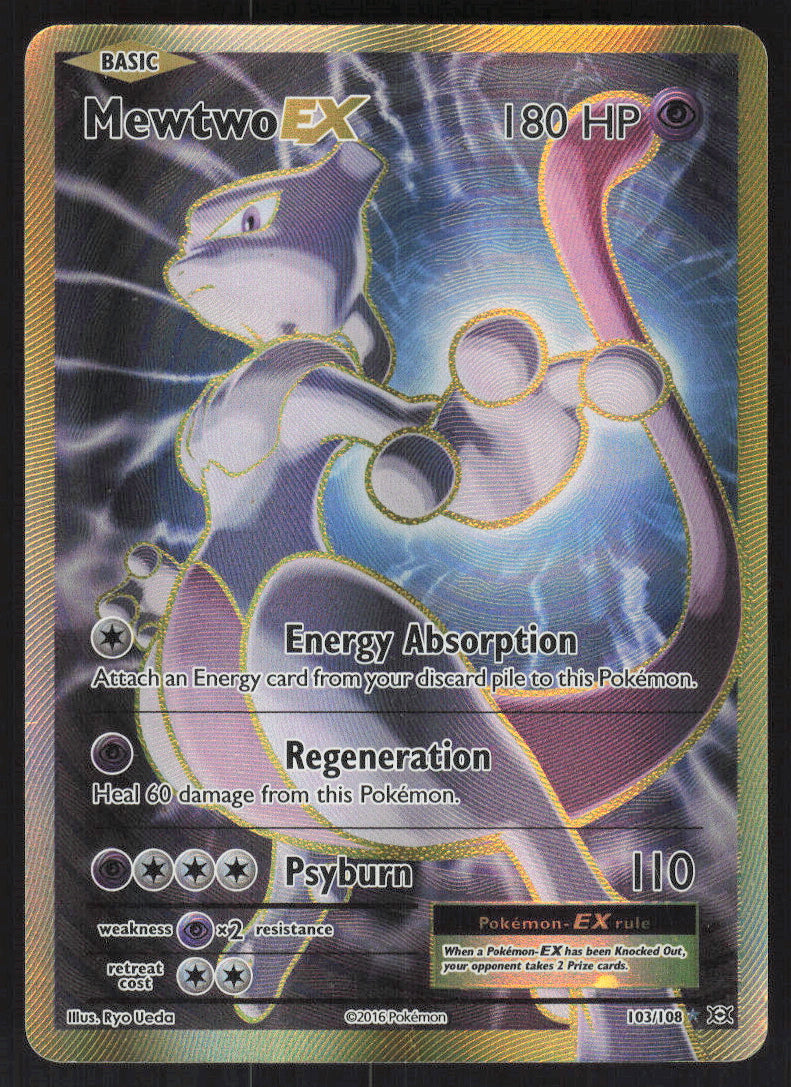 Mewtwo-EX #103/108 Holofoil