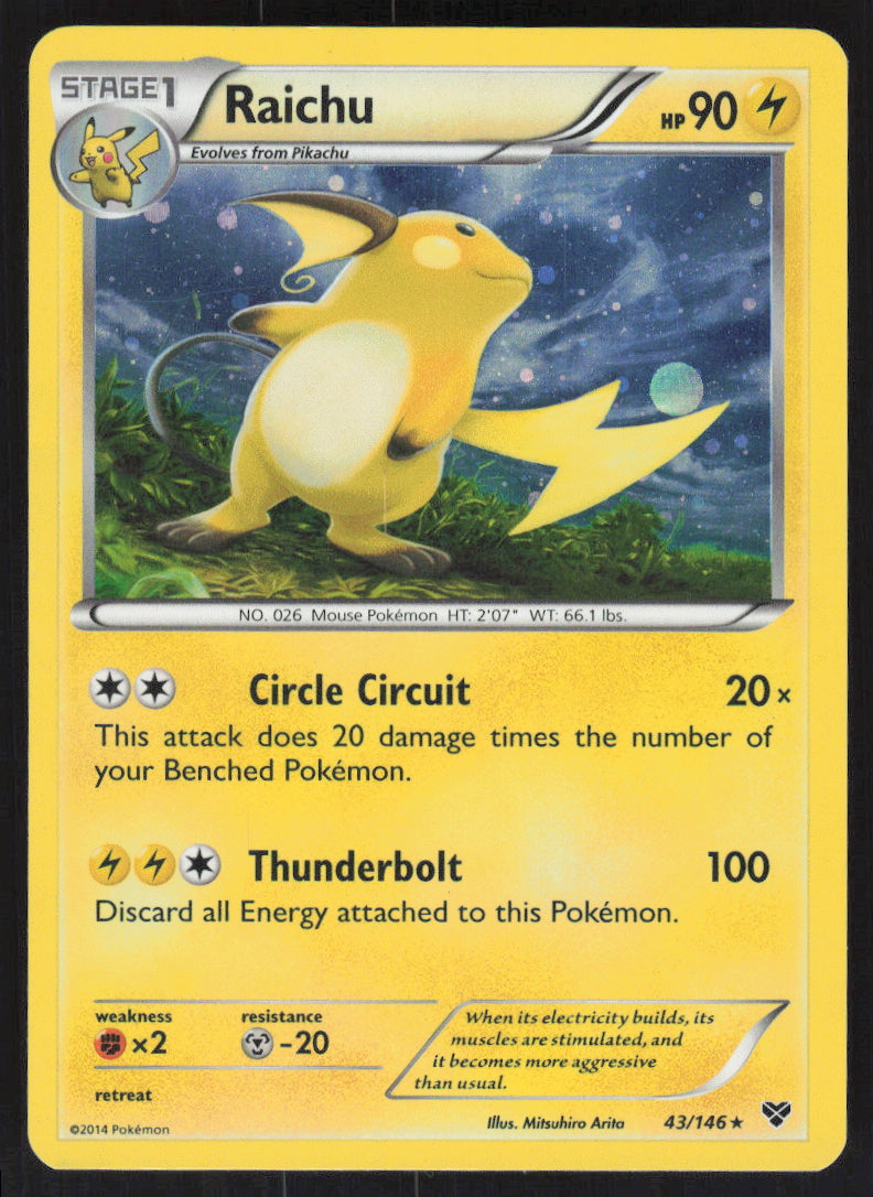 Raichu #43/146 Holofoil