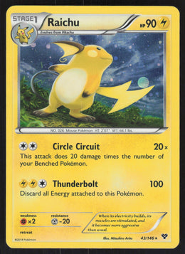 Raichu #43/146 Holofoil